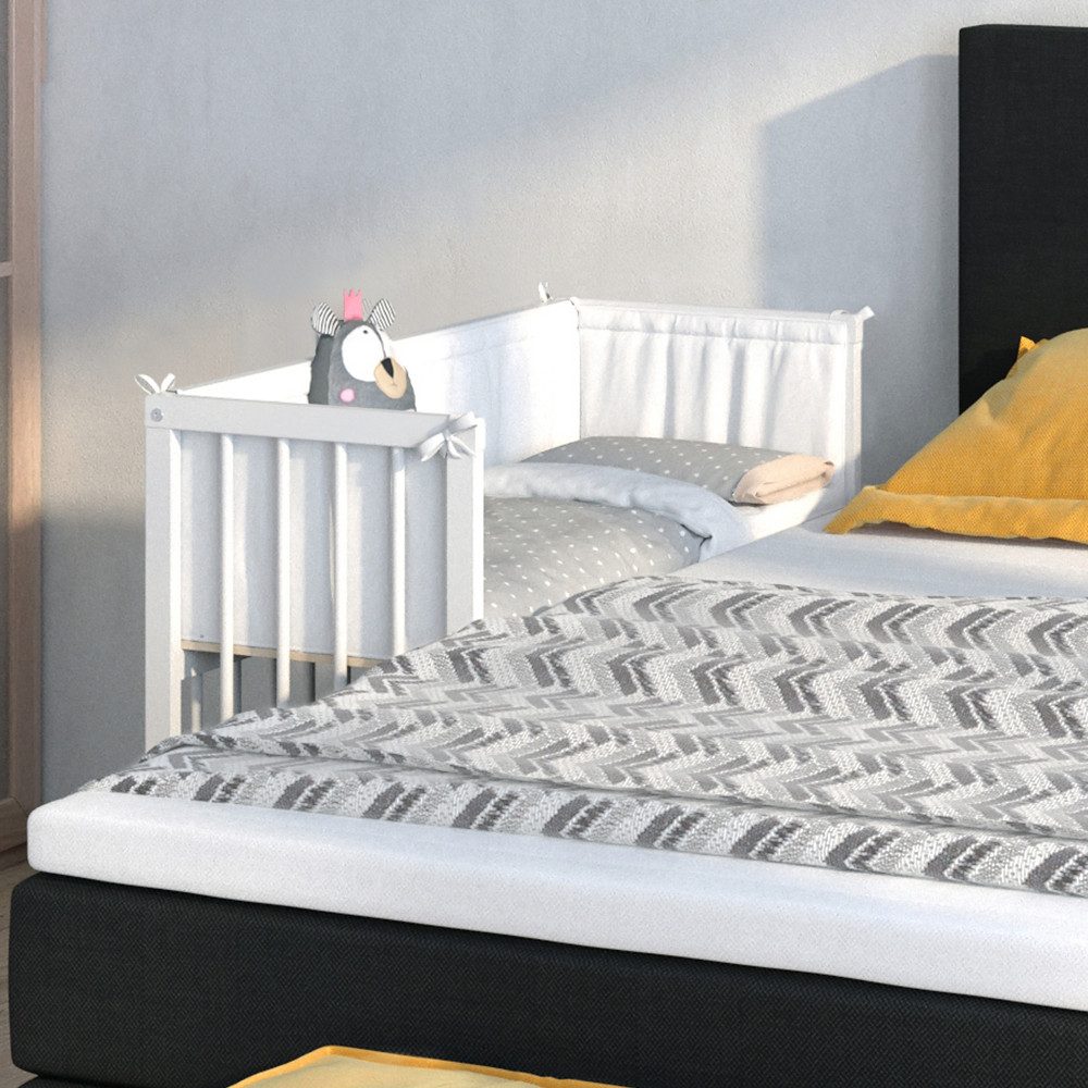 VitaliSpa® Beistellbett Sophie, Weiß, 40 x günstig online kaufen
