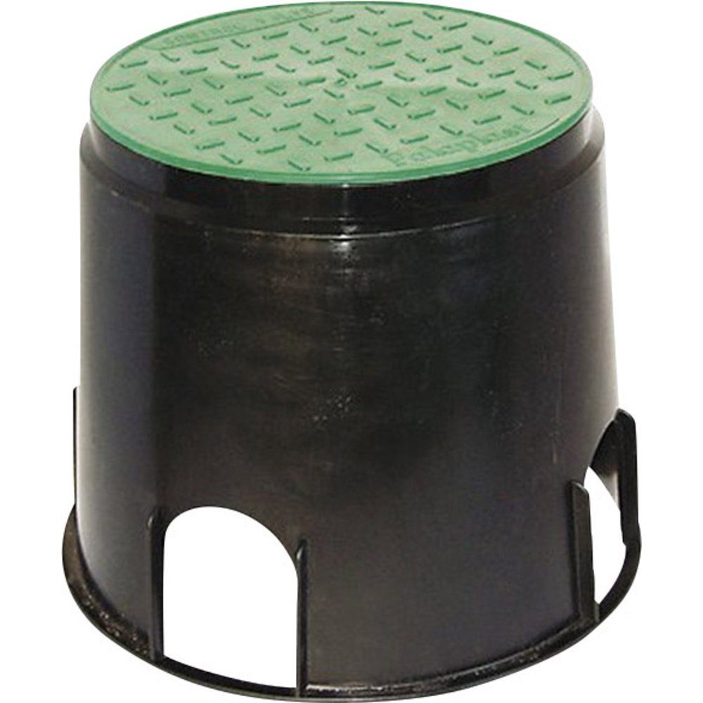 HEITRONIC Gartensteckdose Heitronic 21036 Bodeneinbaudose Schwarz, Grün, 21036
