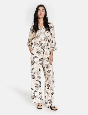 Taifun Stoffhose Palazzohose mit Floral-Print Palazzo