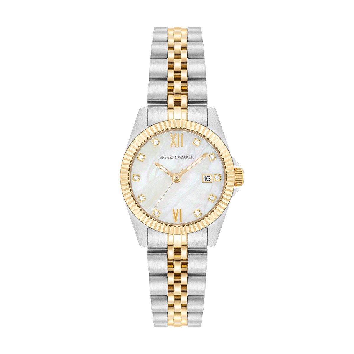 Spears & Walker Quarzuhr silber/gelbgold günstig online kaufen