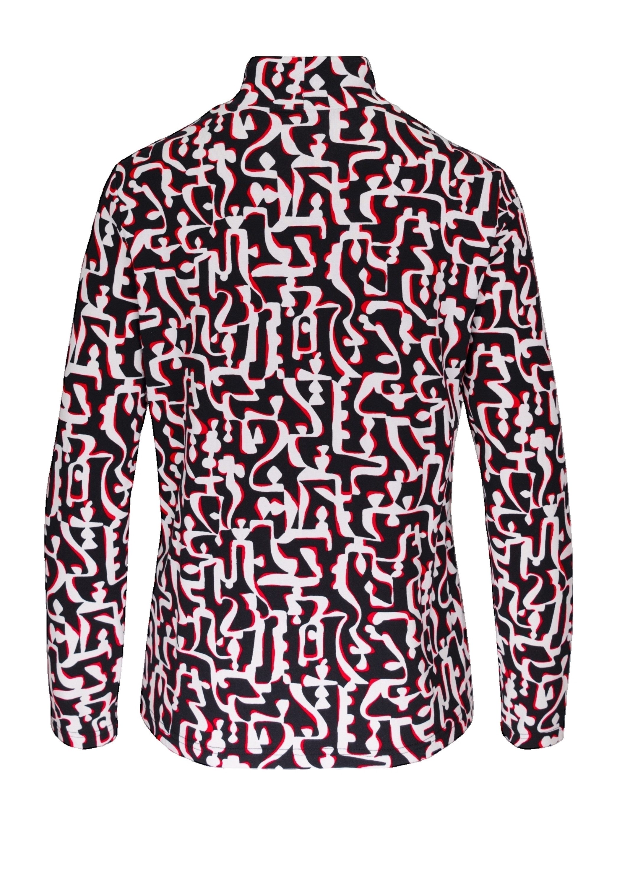 bianca Langarmshirt GRETA mit angesagtem Print und modernem Turtle-Neck günstig online kaufen