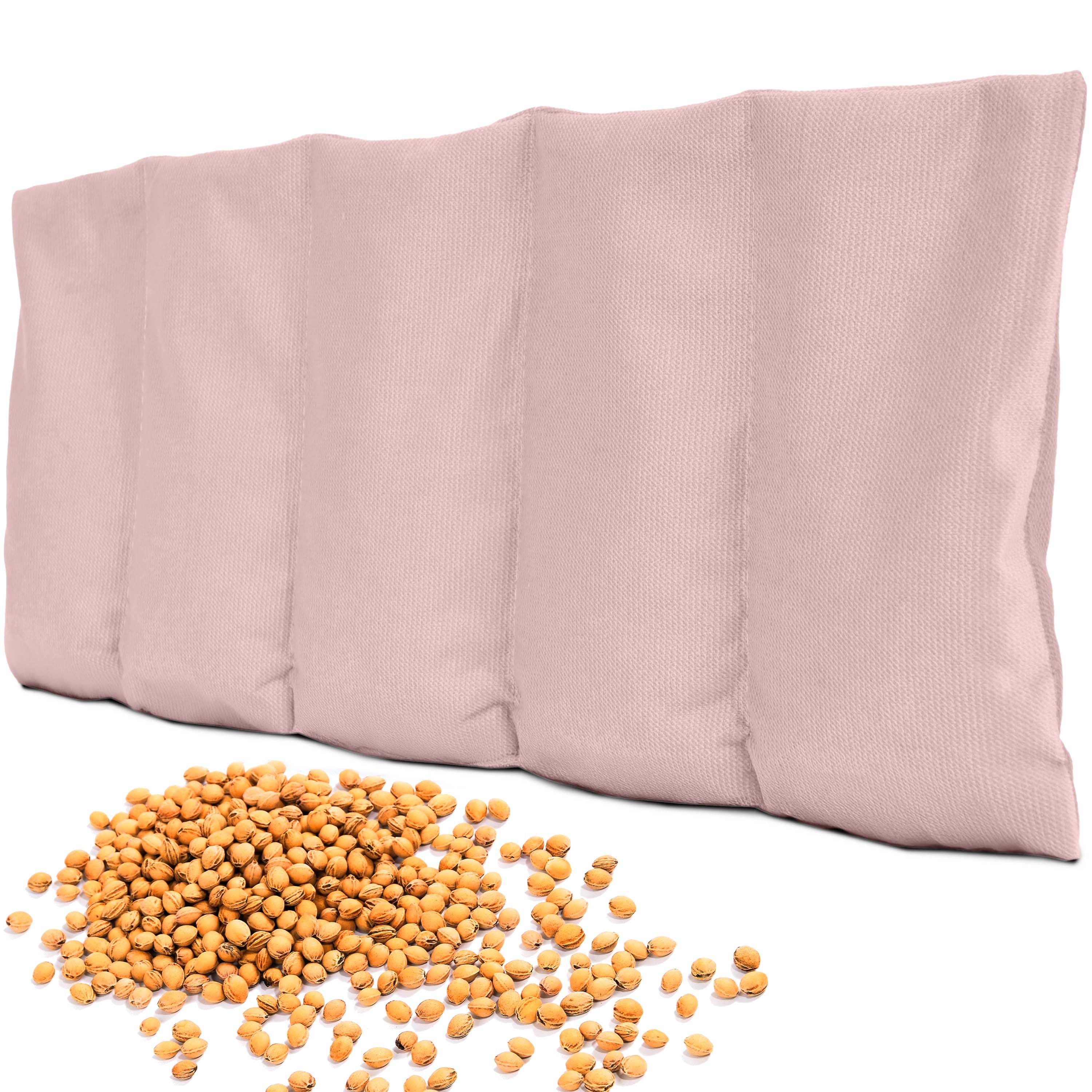 Amilian Kirschkernkissen 55x20 cm - Wärmekissen & Kältekissen für Mikrowelle, Kirschkernkissen für Mikrowelle, Füllung: 100% Kirschkerne, Körnerkissen Nacken Schulter