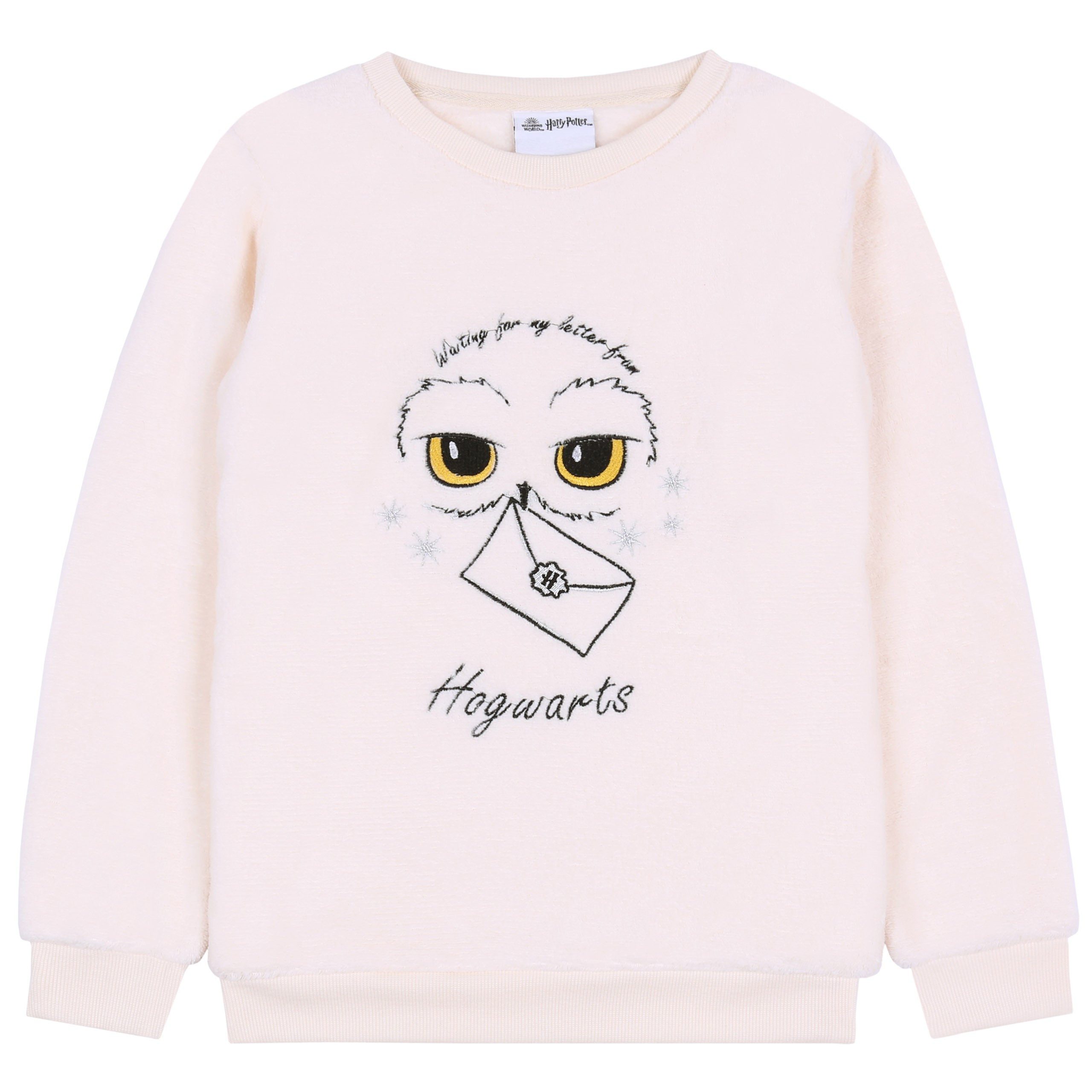 Sarcia.eu Sweatshirt Vliespullover für Mädchen Ecru Harry Potter 5-6 Jahre