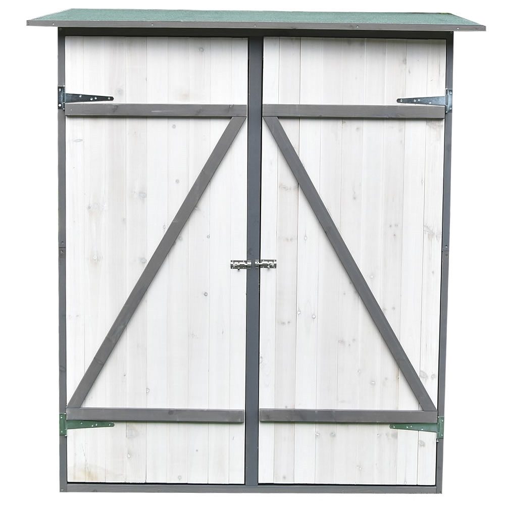 Melko Gartenhaus Gartenschrank Gartenhaus Gerätehaus aus Holz in Weiß