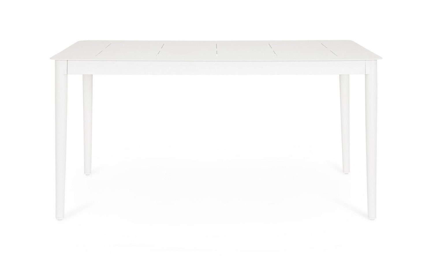 Natur24 Gartentisch Nebula Tisch 160 x 90 x 75 cm Aluminium Weiß