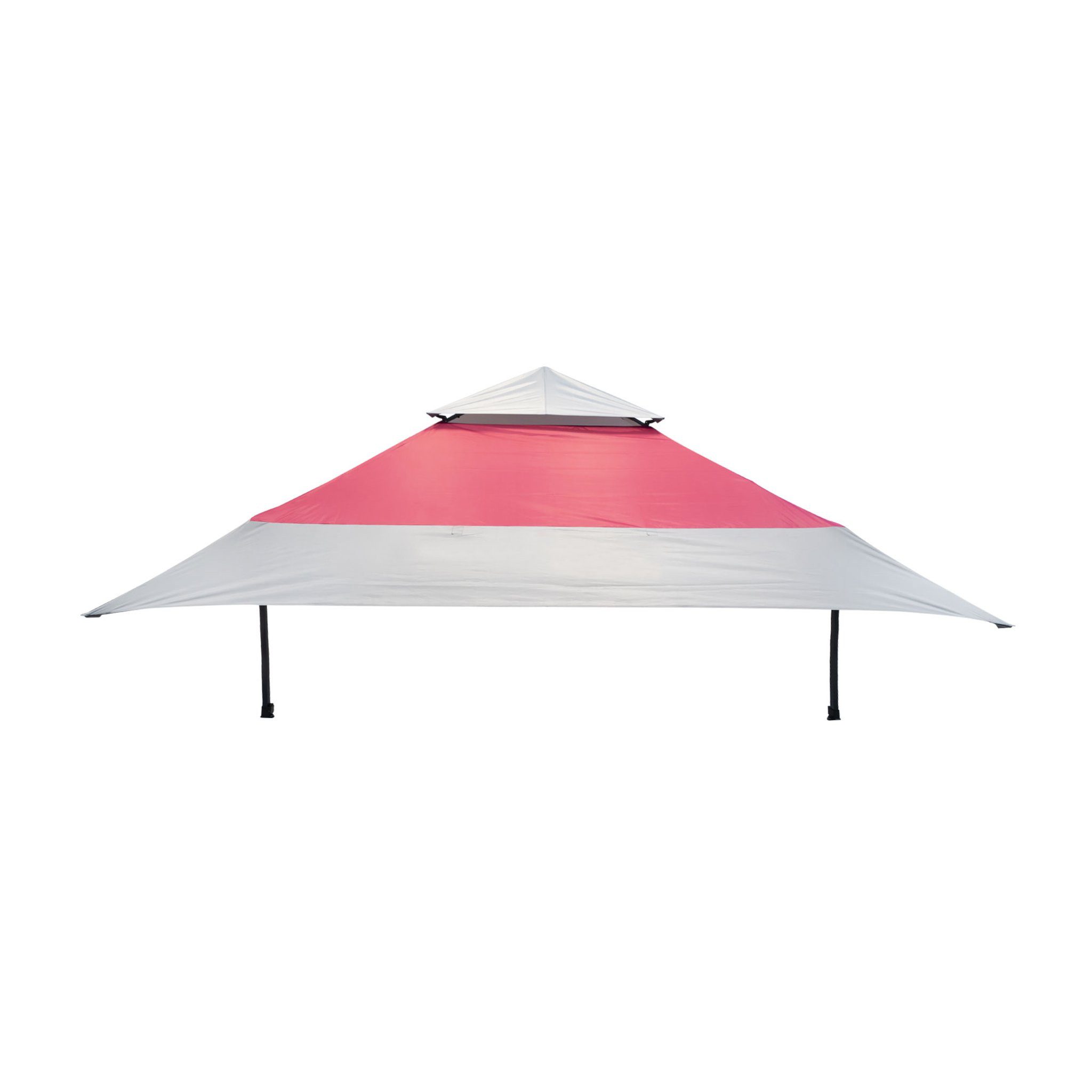 paramondo Pavillon Faltpavillon Anthrazit Garten 3x3m mit Dach 4x4m Pavillon stabil, 50 cm Überstand, Doppeldach, UV 50+, Rolltasche