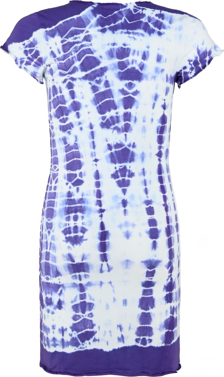 purple Batik A-Linien-Kleid girls EFFECT blue effect Dress BLUE Kleid (1-tlg)