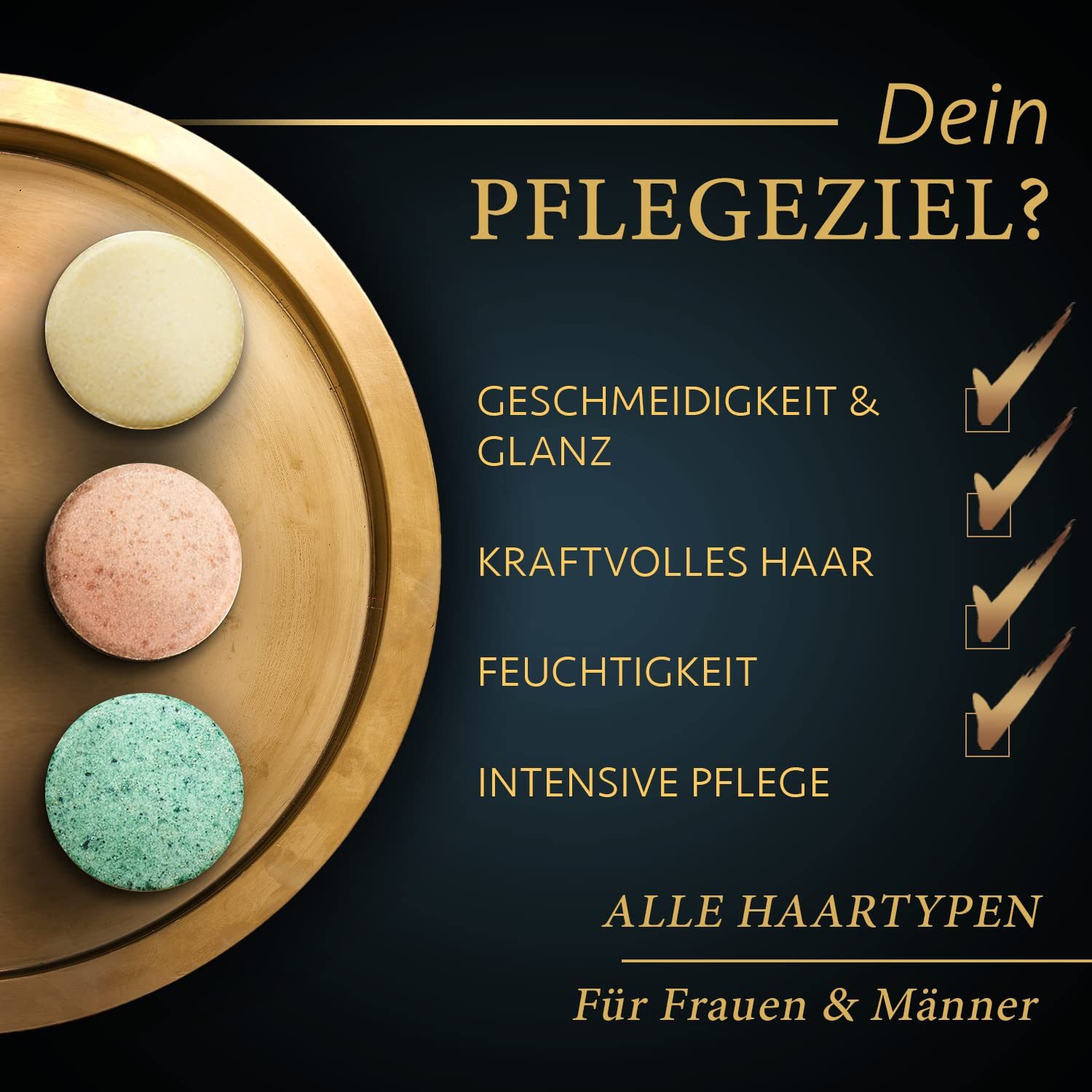 Satin Naturel Haarpflege-Set Festes Shampoo Set, 3 Shampoo Bar je 60g, 1-tlg.