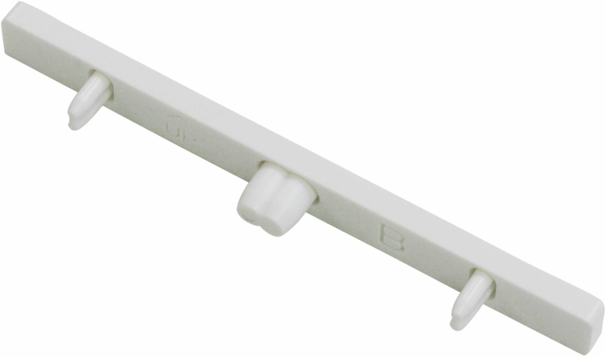 GARDINIA Gardinenstangen-Endstück 3-läufig, (2-St), Serie Aluminium-Vorhangschiene 3-läufig