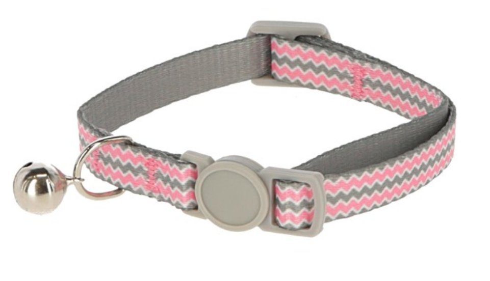 Kerbl Katzen-Halsband Katzenhalsband Curly rosa 30 cm 81607