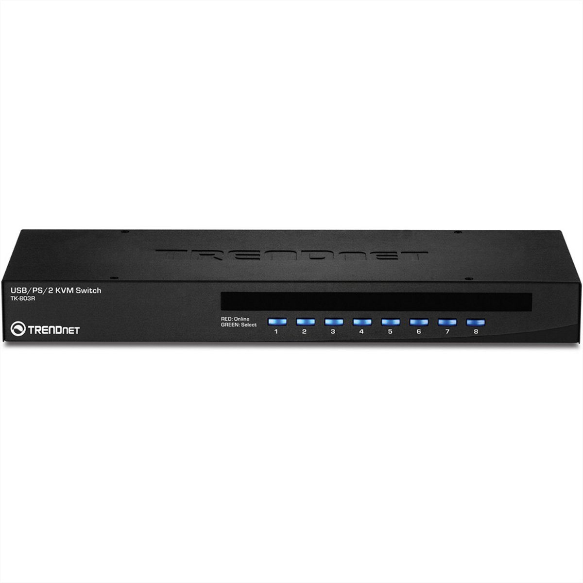 Trendnet TK-803R KVM Switch 8-Port USB/PS/2 Rack Mount Computer-Adapter
