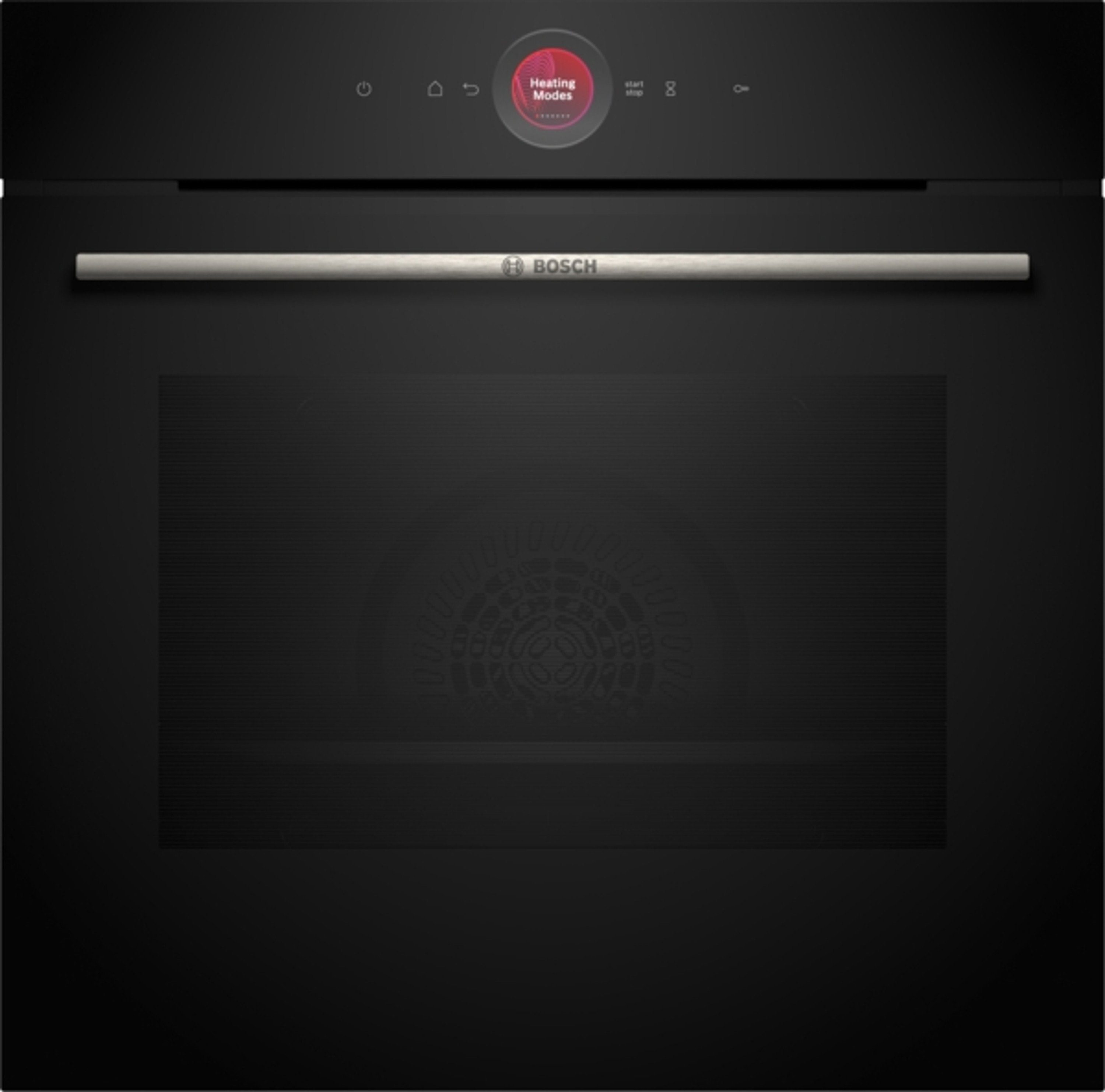 BOSCH Einbaubackofen 8 HBG7341B1, mit Auszug nachrüstbar, mit Heißluft sanft, Air Fry, Backofenassistent mit Sprachsteuerung
