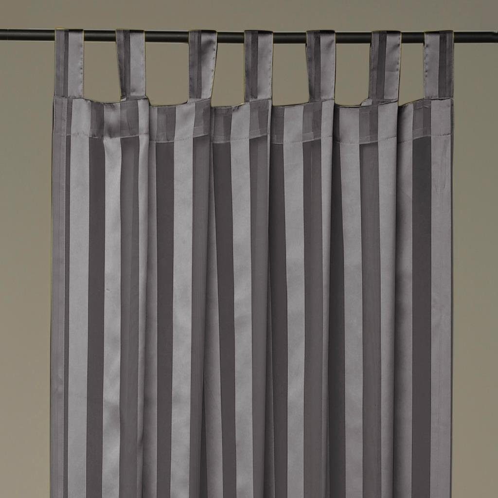 Arsvita Vorhang, Schlaufen, halbtransparent, Voile, Halbtransparenter Dekoschal mit Streifen, in vielen Größen und Farben