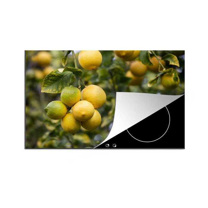 MuchoWow Herdblende-/Abdeckplatte Zitronenpflanze - Obstbäume - Gelb Vinyl (1 tlg) induktionskochfeld Schutz für die küche Ceranfeldabdeckung