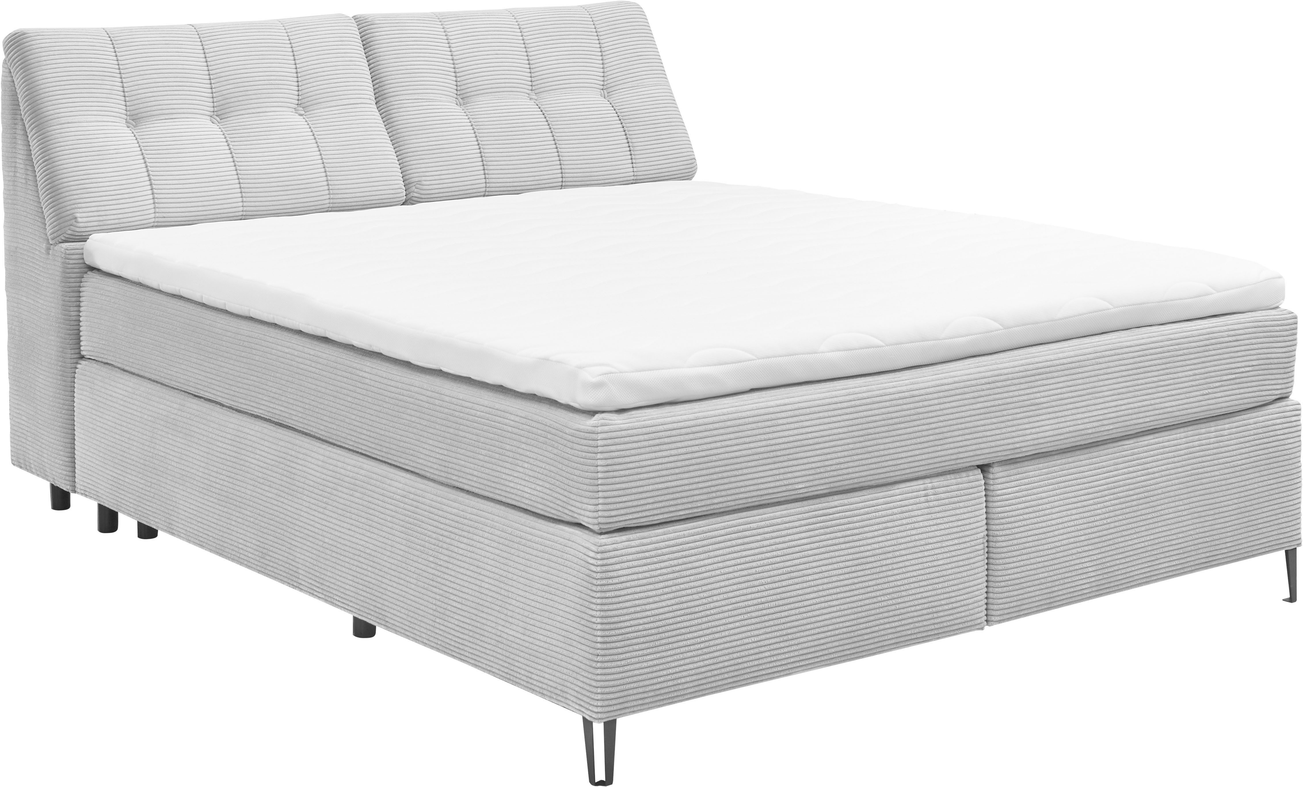 set one by Musterring Boxspringbett Fairfield, Kopfteil in Kassenoptik, Met günstig online kaufen