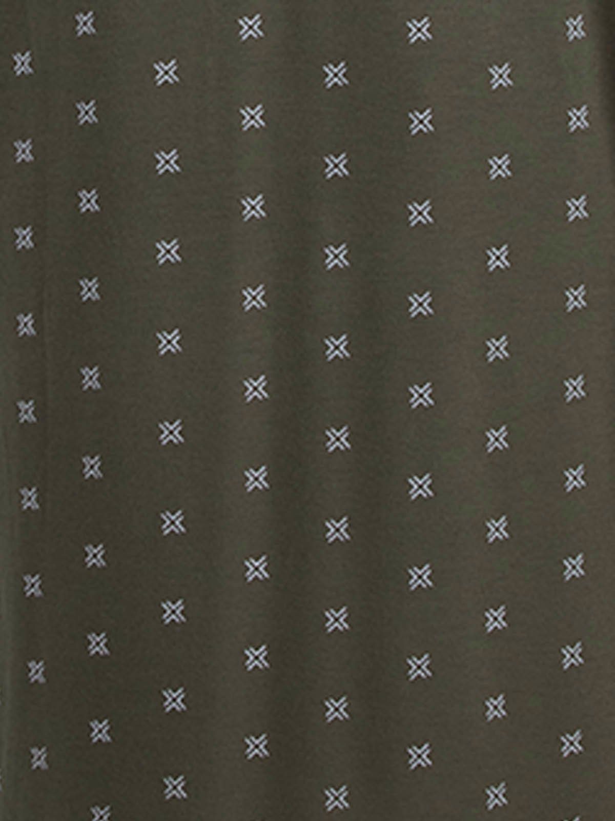 Henry Terre Nachthemd Kreuz olive Nachthemd - Kurzarm