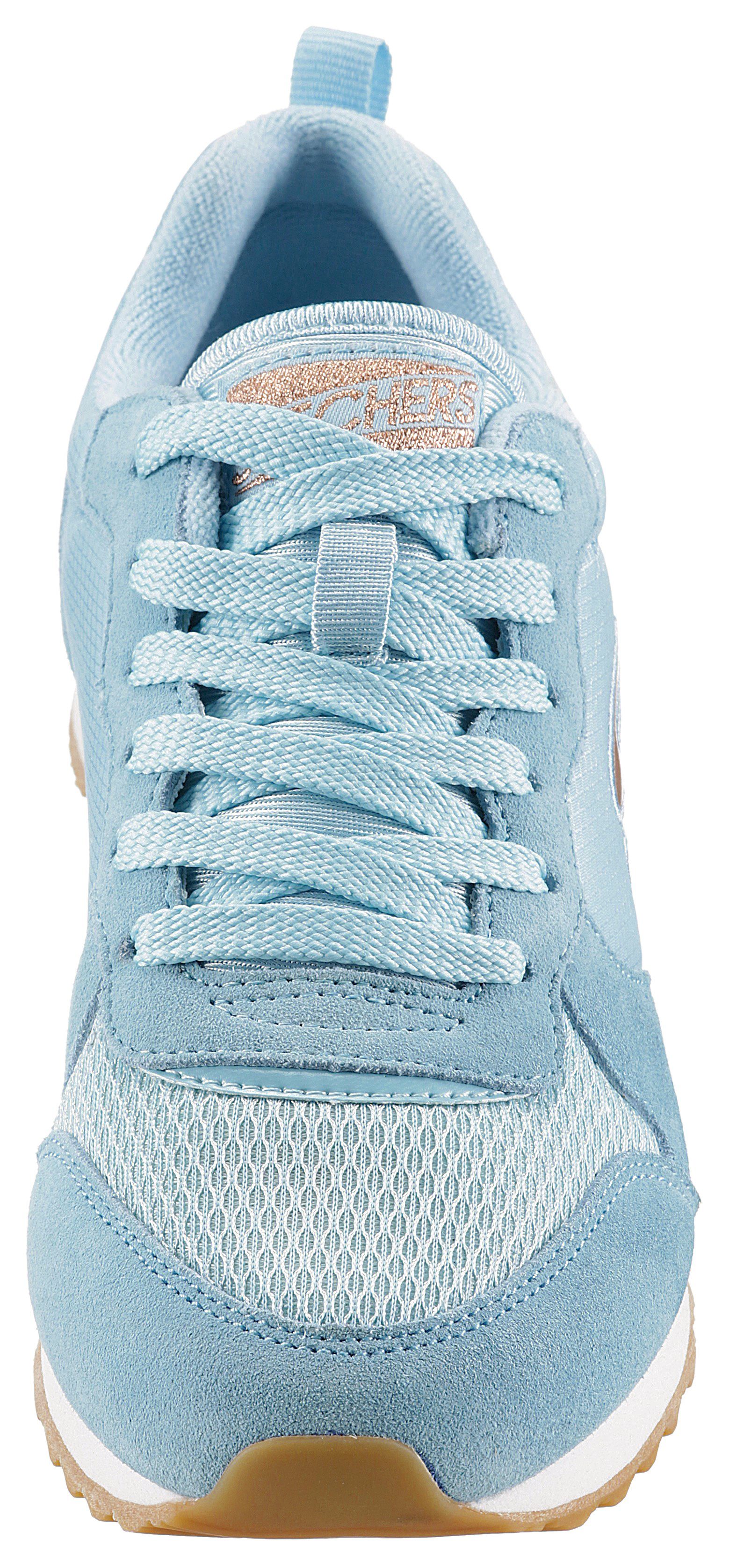 85 OG Foam GOLDN hellblau komfortabler Memory Air-Cooled mit Ausstattung GURL Sneaker Skechers -