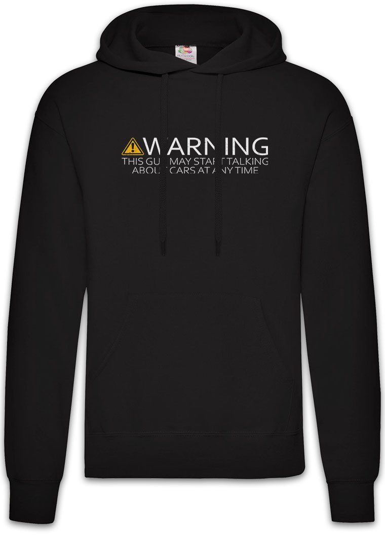 Hoodie Warning Car Talk Herren Hoodie Car Cars Auto Enthusiast Auto V8 KFZ