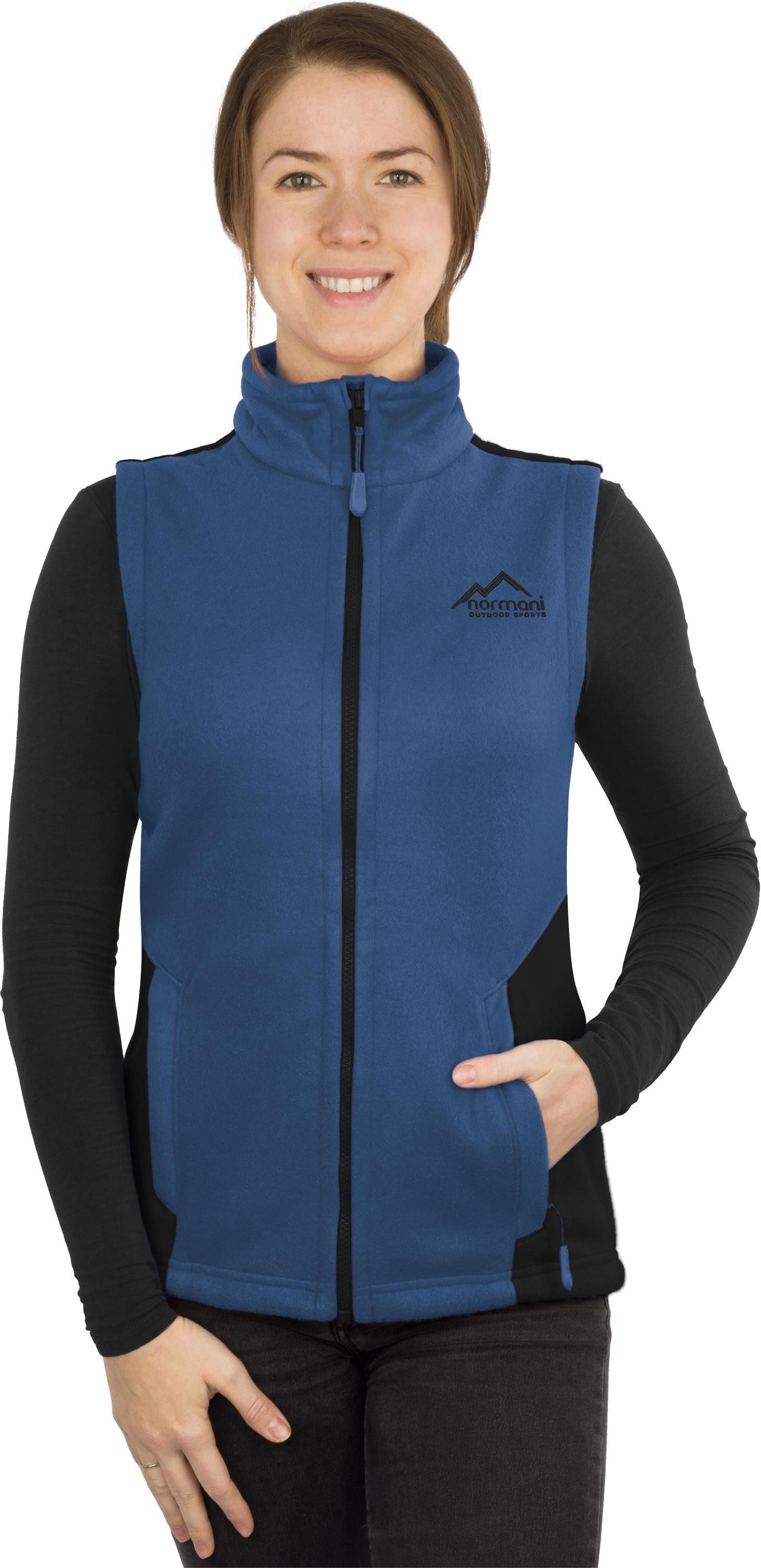 normani Fleeceweste Damen Fleeceweste Barrie Übergangsweste mit Reißverschlusstaschen - Ärmellose Jacke