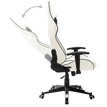 furnicato Gaming-Stuhl Weiß und Schwarz Kunstleder (1 St)