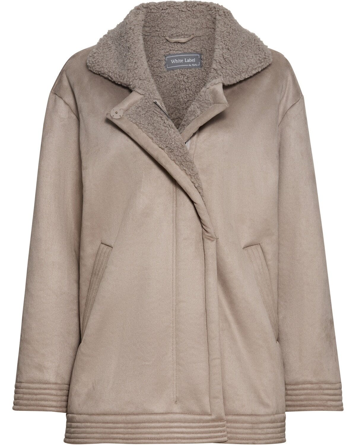 White Label Langmantel Fake-Fur-Mantel