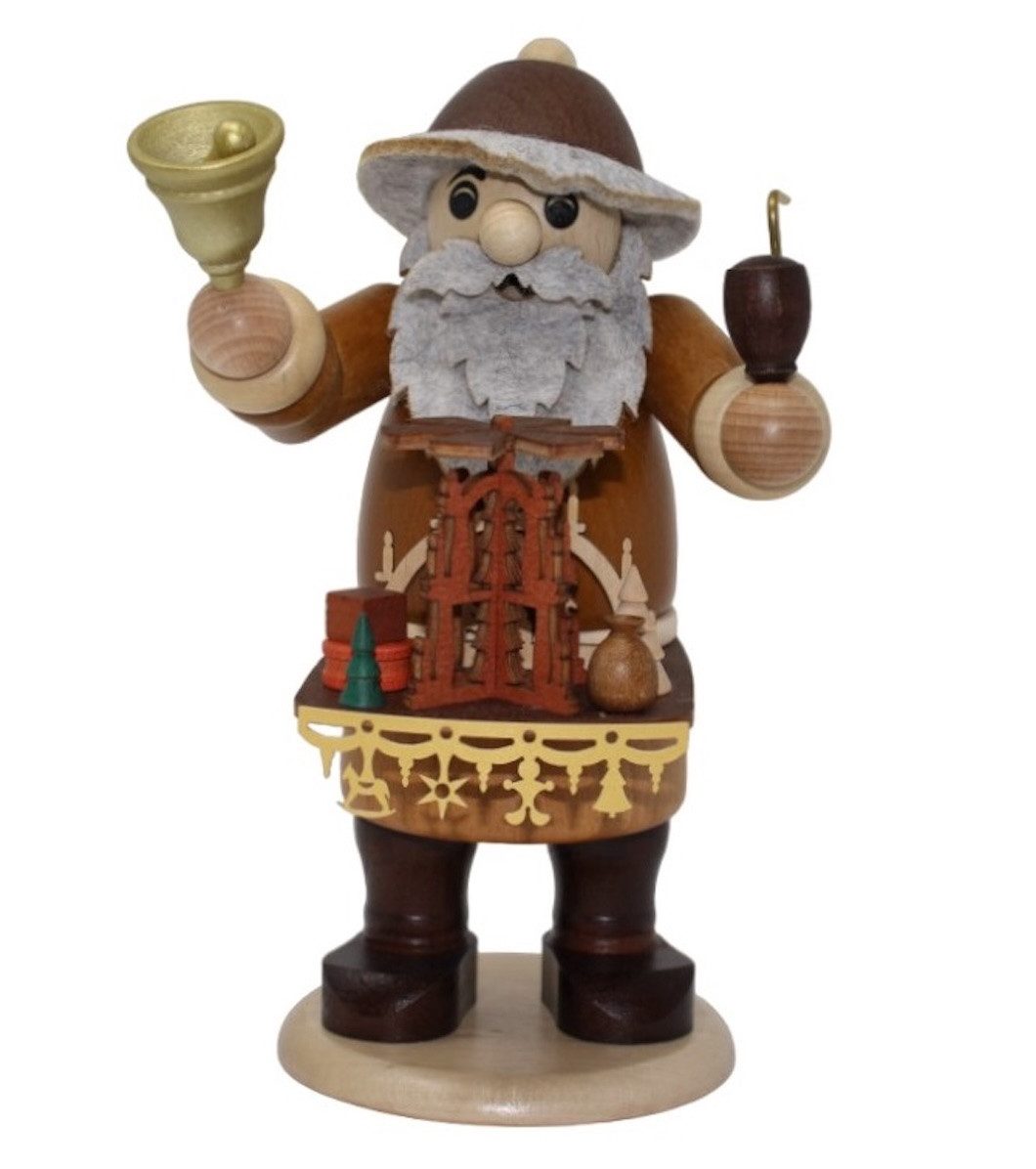 Zeidler Holzkunst Räuchermännchen Bauchladenhändler - Höhe: 22 cm - Handarbeit aus dem Erzgebirge, (1 St), Handarbeit aus dem Erzgebirge