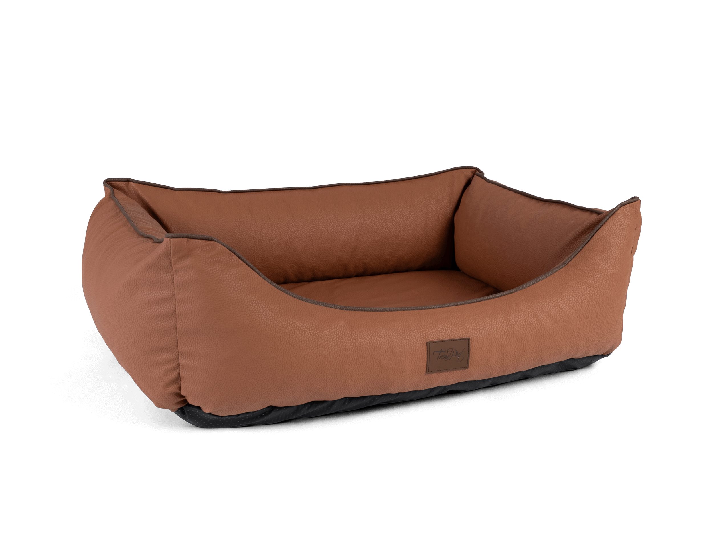 TrendPet Hundebett Runa Kunstlederbett, Kunstleder, besonders hoch gepolstert