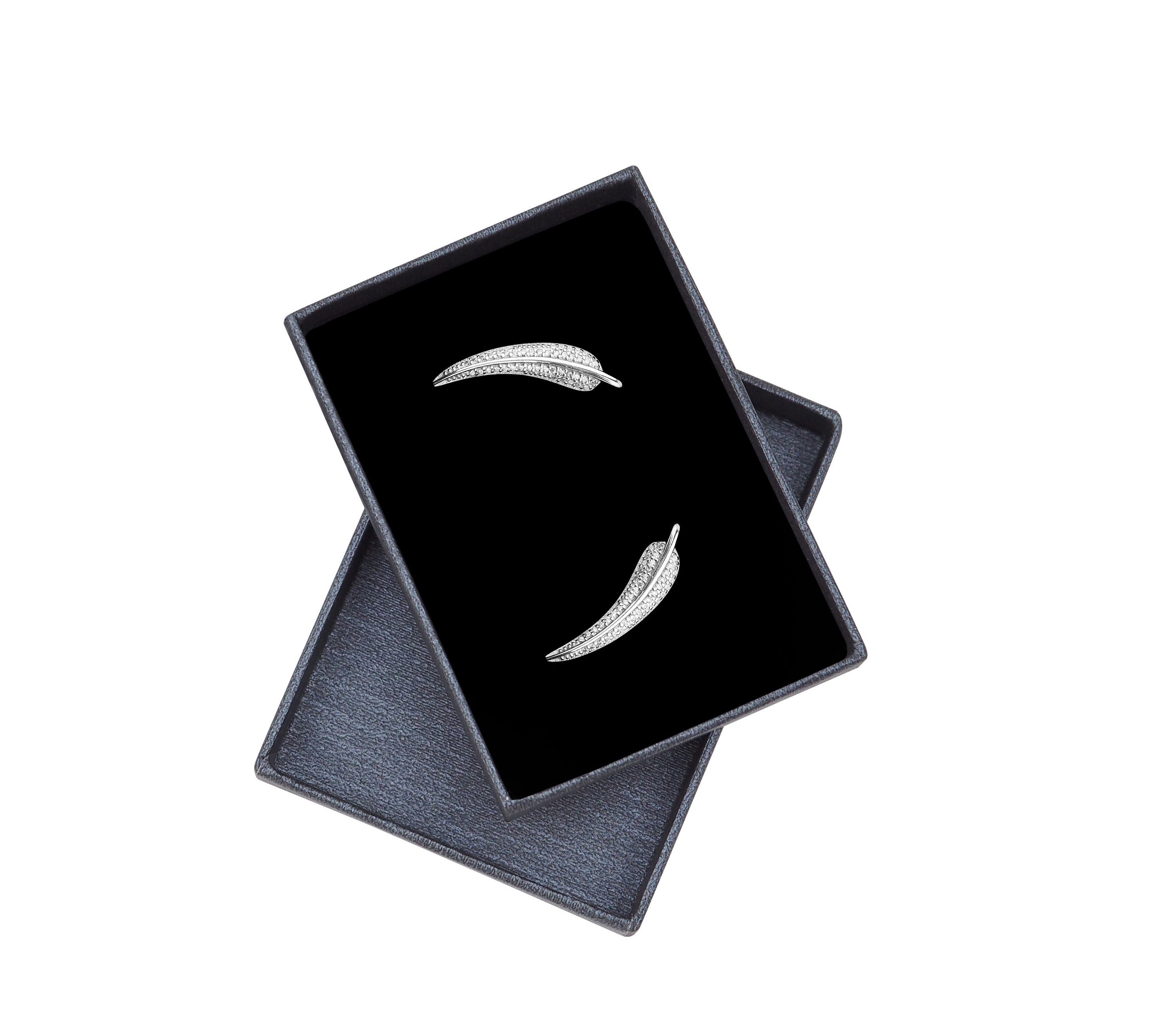 Sofia Milani Paar Ohrklemmen Flügel, 925 Silber Damen Schmuck - E0813