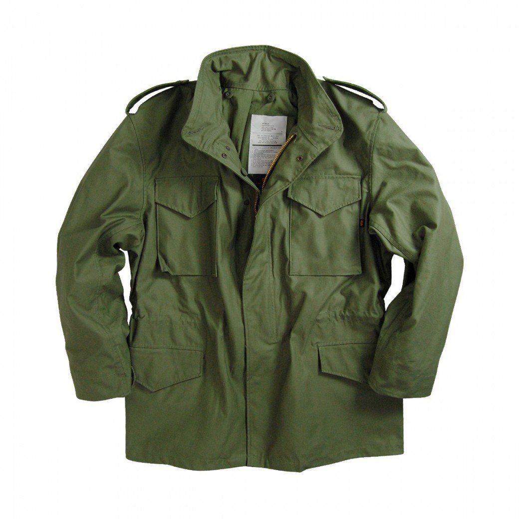 Alpha Übergangsjacke Industries Sommerjacke m65 M-65 olive Alpha Herren Industries