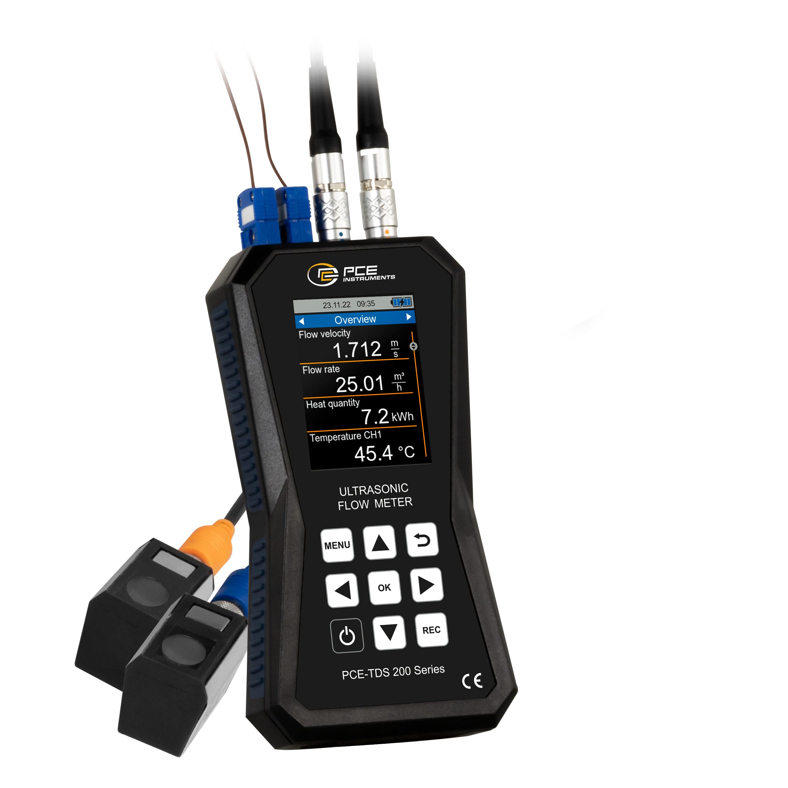 PCE Instruments Strommessgerät PCE Instruments Ultraschall-Durchflussmessgerät PCE-TDS 200+ S