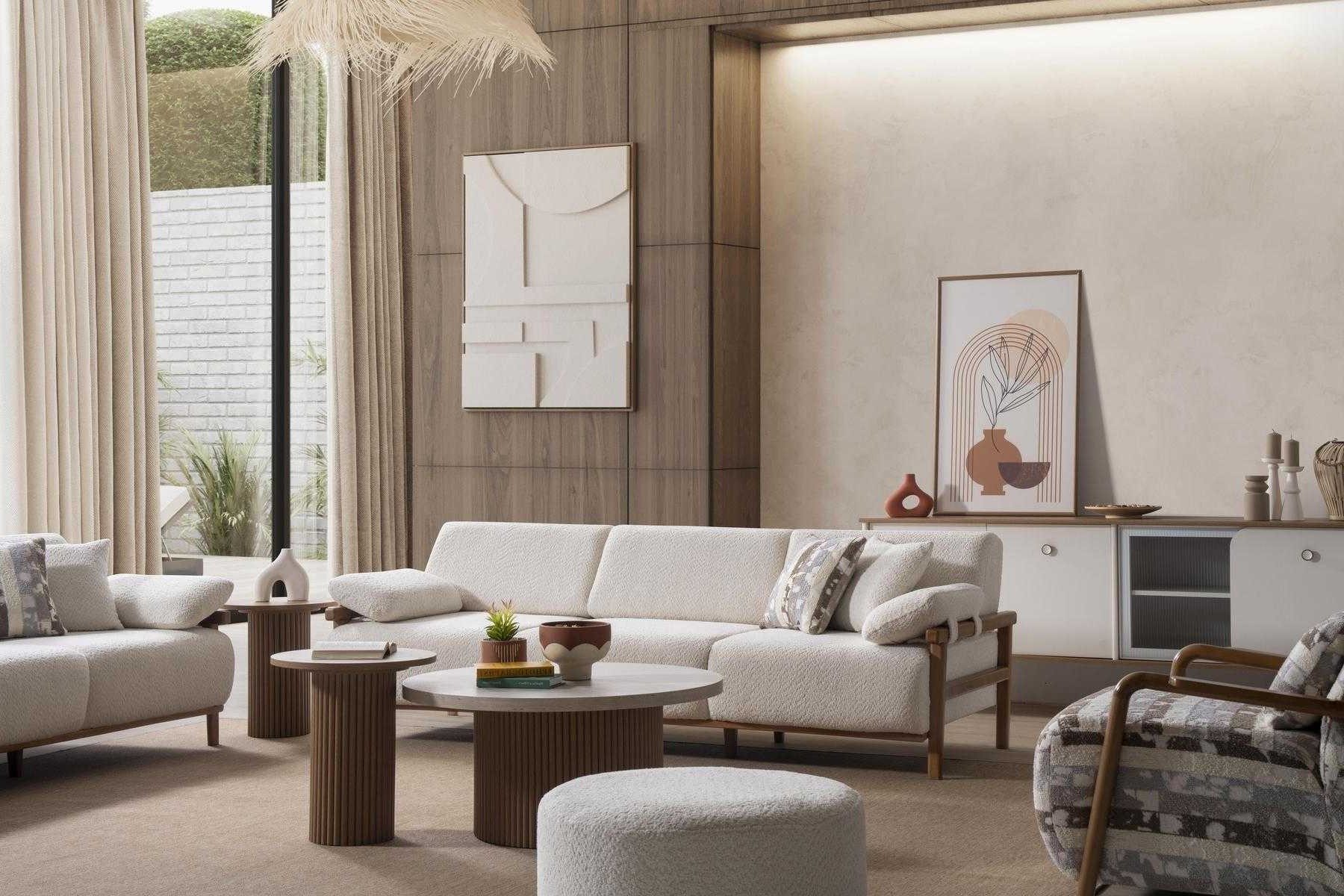 Xlmoebel Polstergarnitur Bequemes modernes Sofa-Set in bunten Farben für Ihr Wohnzimmer, (4-tlg), Made in Europa