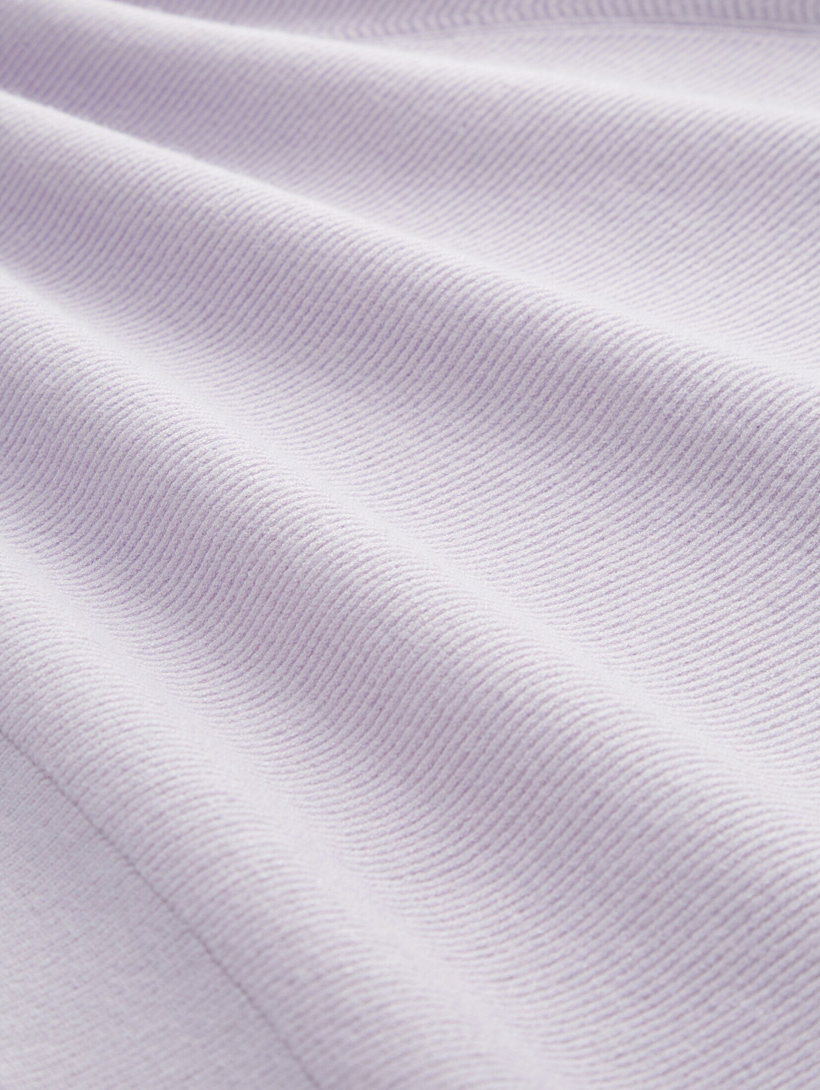 ECOVERO(TM) LENZING(TM) Strickpullover Pullover soft TOM TAILOR Strukturierter Denim lavender mit