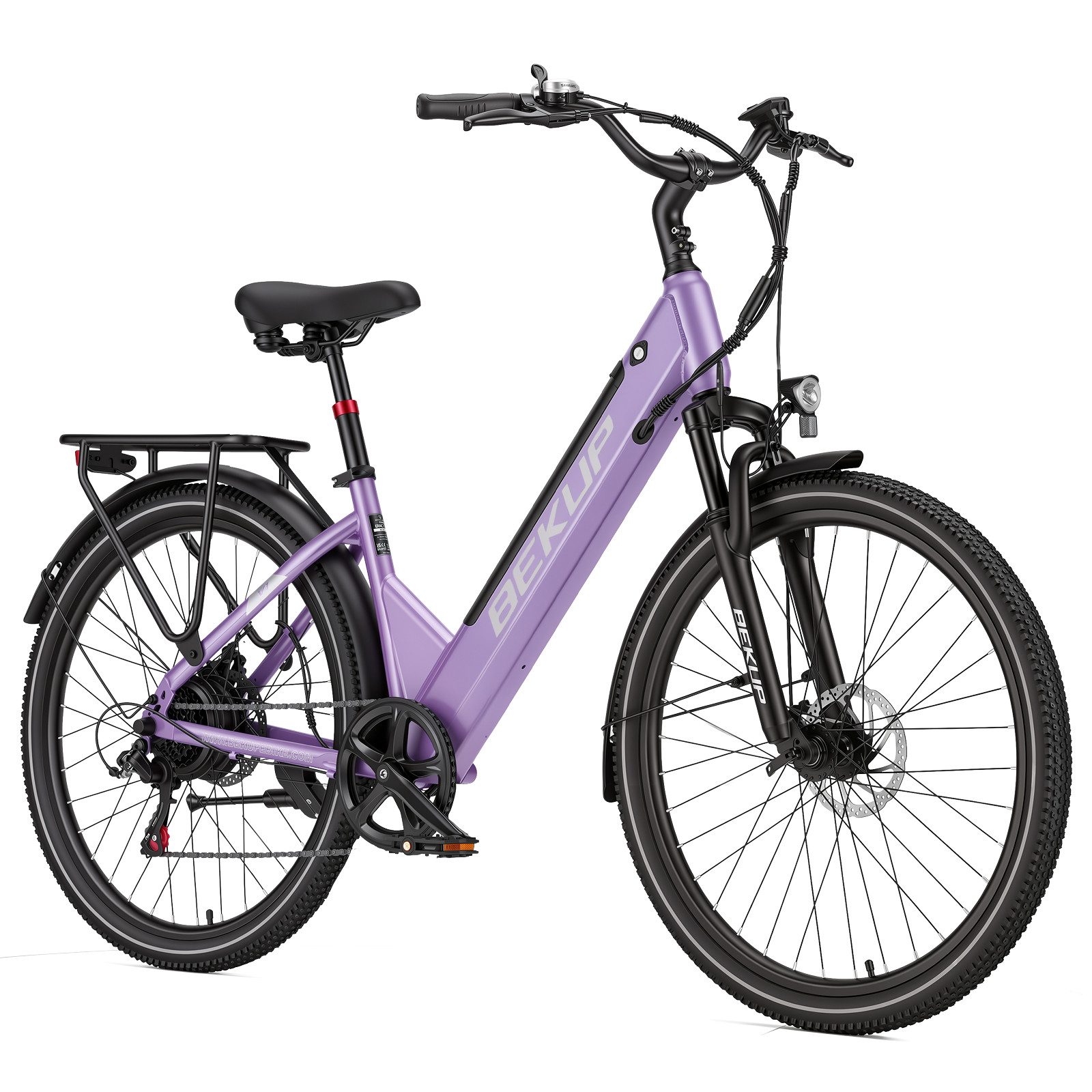Vankel E-Bike Cityrad V1 26 Zoll Fatbike mit 840 Wh Akku und 250 W Heckmotor, 7 Gang Shimano Shimano Tourney TZ Schaltwerk, Kettenschaltung, Heckmotor, 522 Wh, (Komplettset, E-Bike inklusive Akku und Ladegerät), Für lange Touren mit 80 Nm, Shimano 7-Gang und Hydraulikbremsen