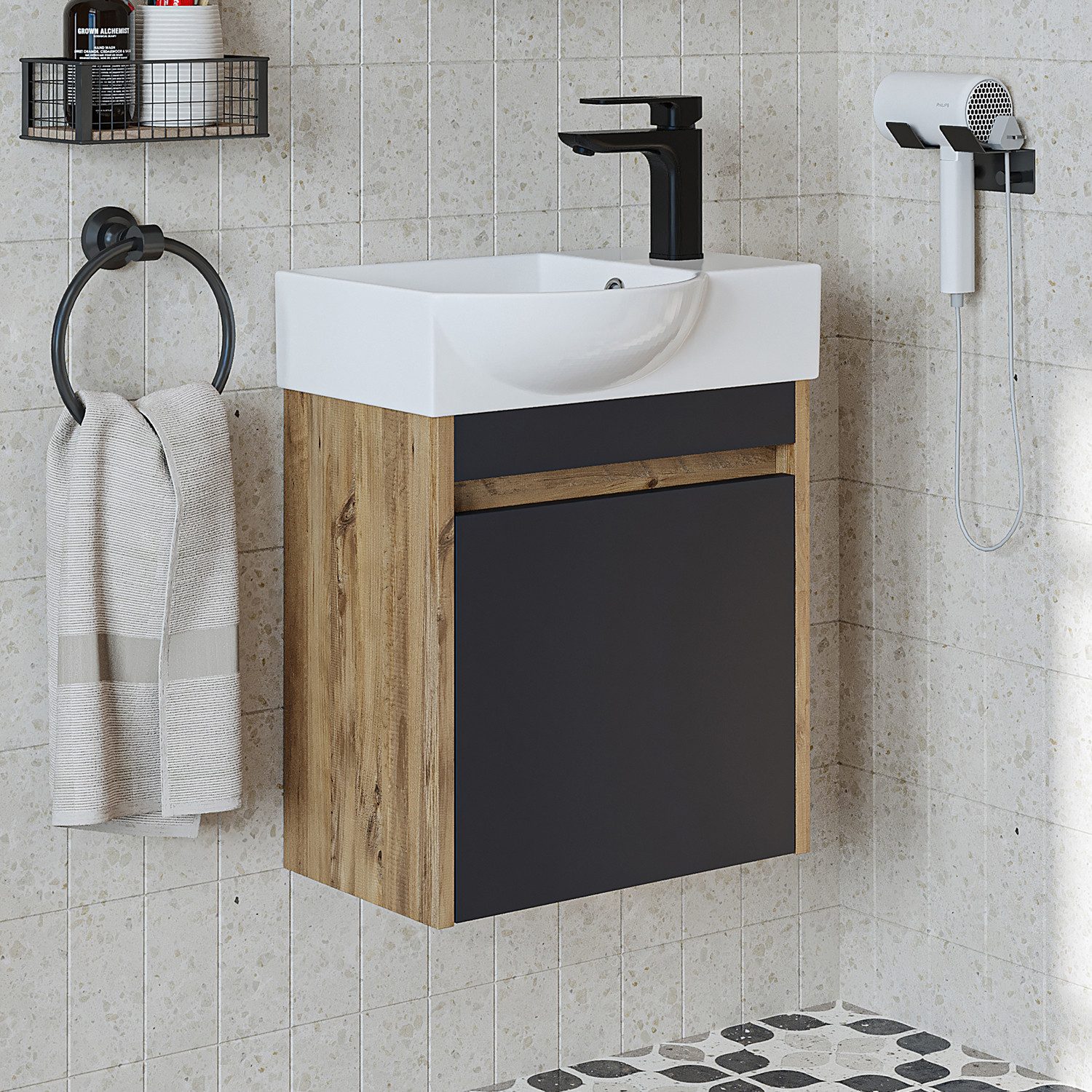 Roomart Badmöbel-Set LEO, (Badmöbelset Unterschrank mit günstig online kaufen