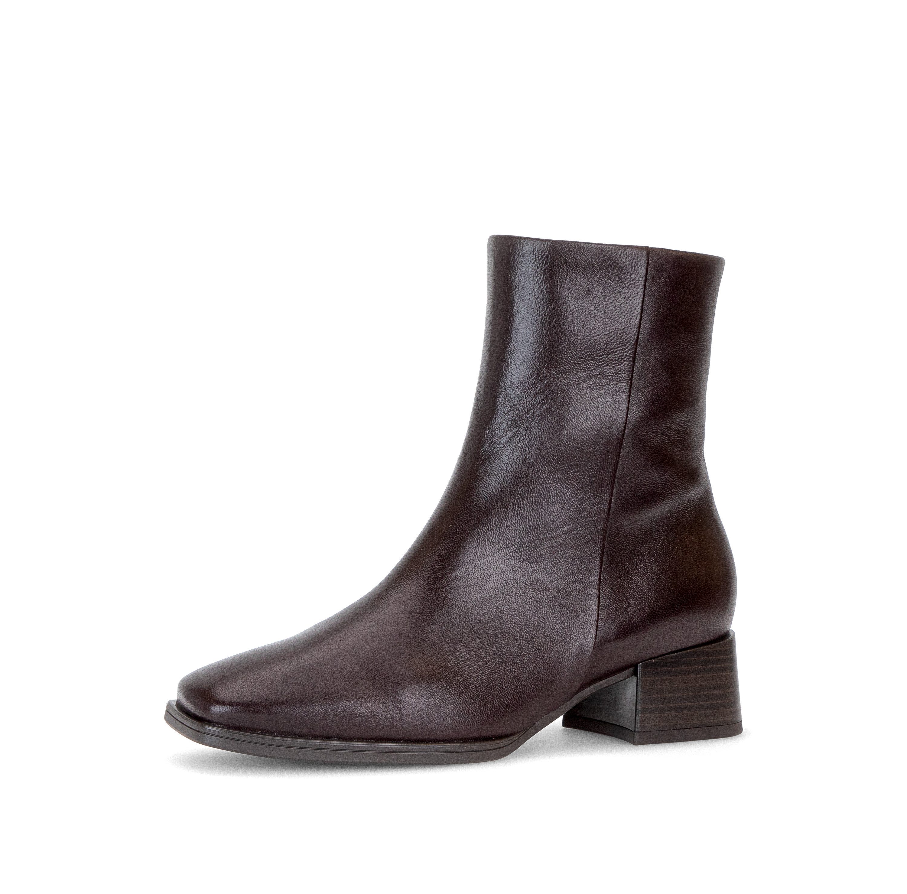 Gabor Stiefelette Blockabsatz, Basic-Stiefelette mit Innenreißverschluss, G-Weite