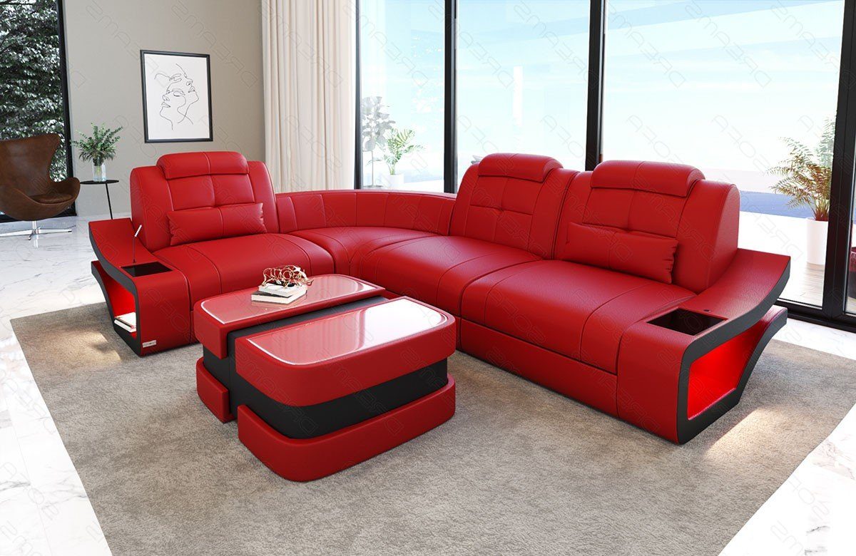 Sofa Dreams Ecksofa Leder Sofa Couch günstig online kaufen