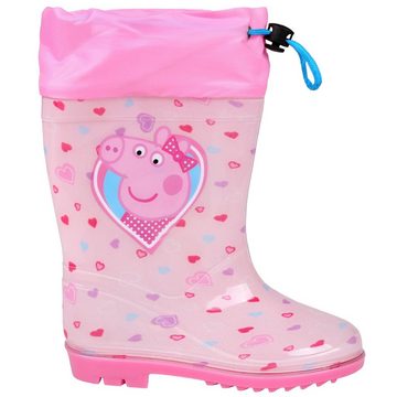Sarcia.eu Peppa Pig Pinke Gummistiefel für Mädchen mit Strickbündchen 27-28 EU Hausschuh