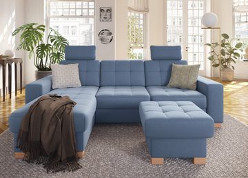 sit&more Ecksofa Quincy L-Form, wahlweise mit Bettfunktion und Bettkasten