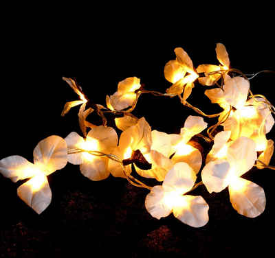 Guru-Shop LED-Lichterkette Exotische Lotusblüten, Blüten LED Lichterkette..
