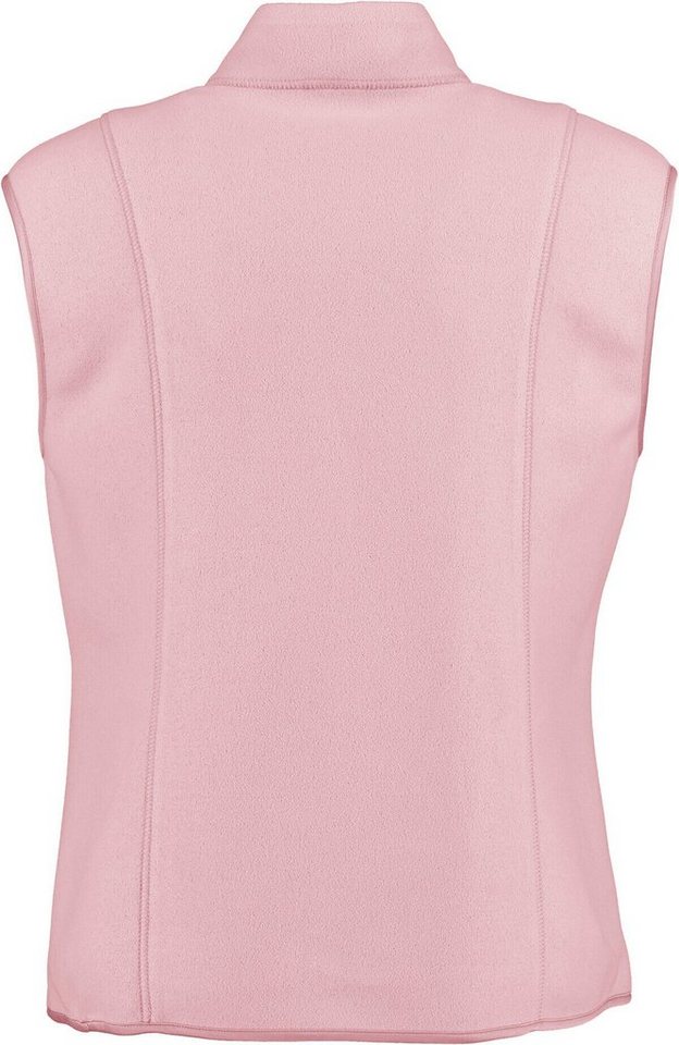 Sommermann Shirtweste SOMMERMANN Fleece - Weste rosa mit Zwei-Wege  Reißverschluss