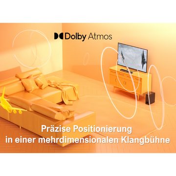 Ultimea Nova S50 2.1 Dolby Atmos Soundbar (190 W, BassMAX, 3D Surround Sound System für TV, PC Lautsprecher Heimkino)