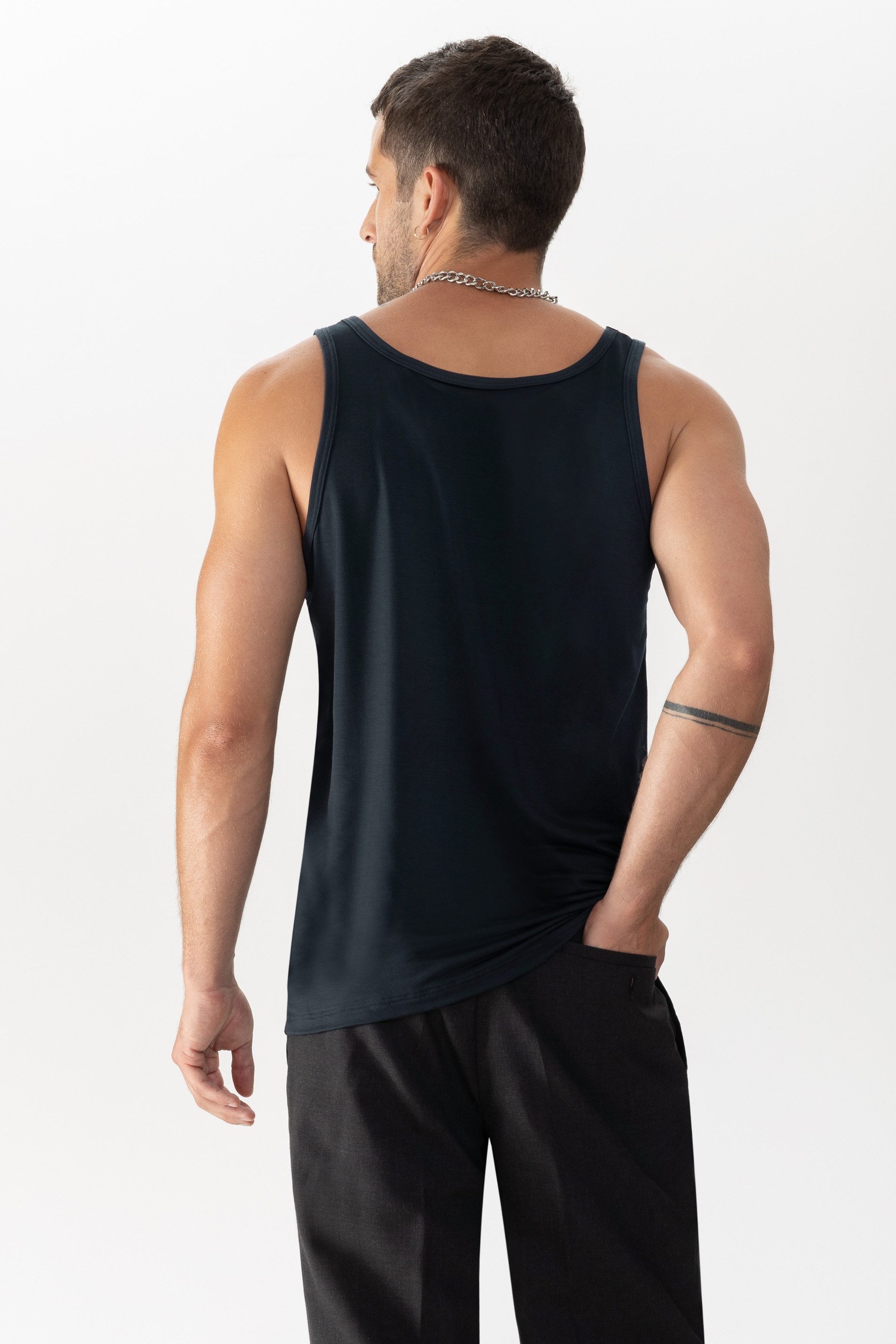 Mey Unterziehshirt Mey Herren Athletic-Shirt Serie Network Uni (1-St) Schmale Träger, Single Jersey, FSC-zertifiziert
