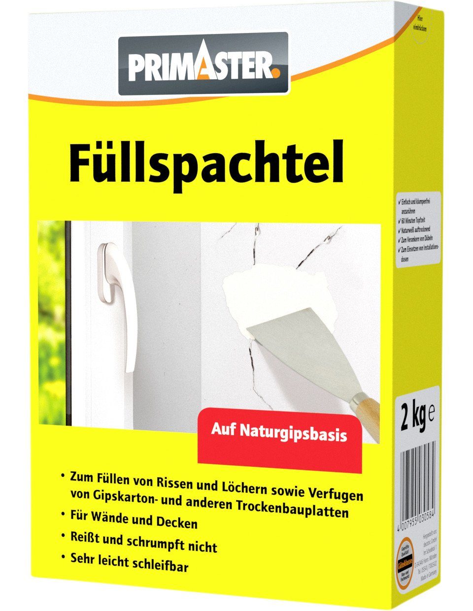 Primaster Spachtelmasse Primaster Füllspachtel 2 kg