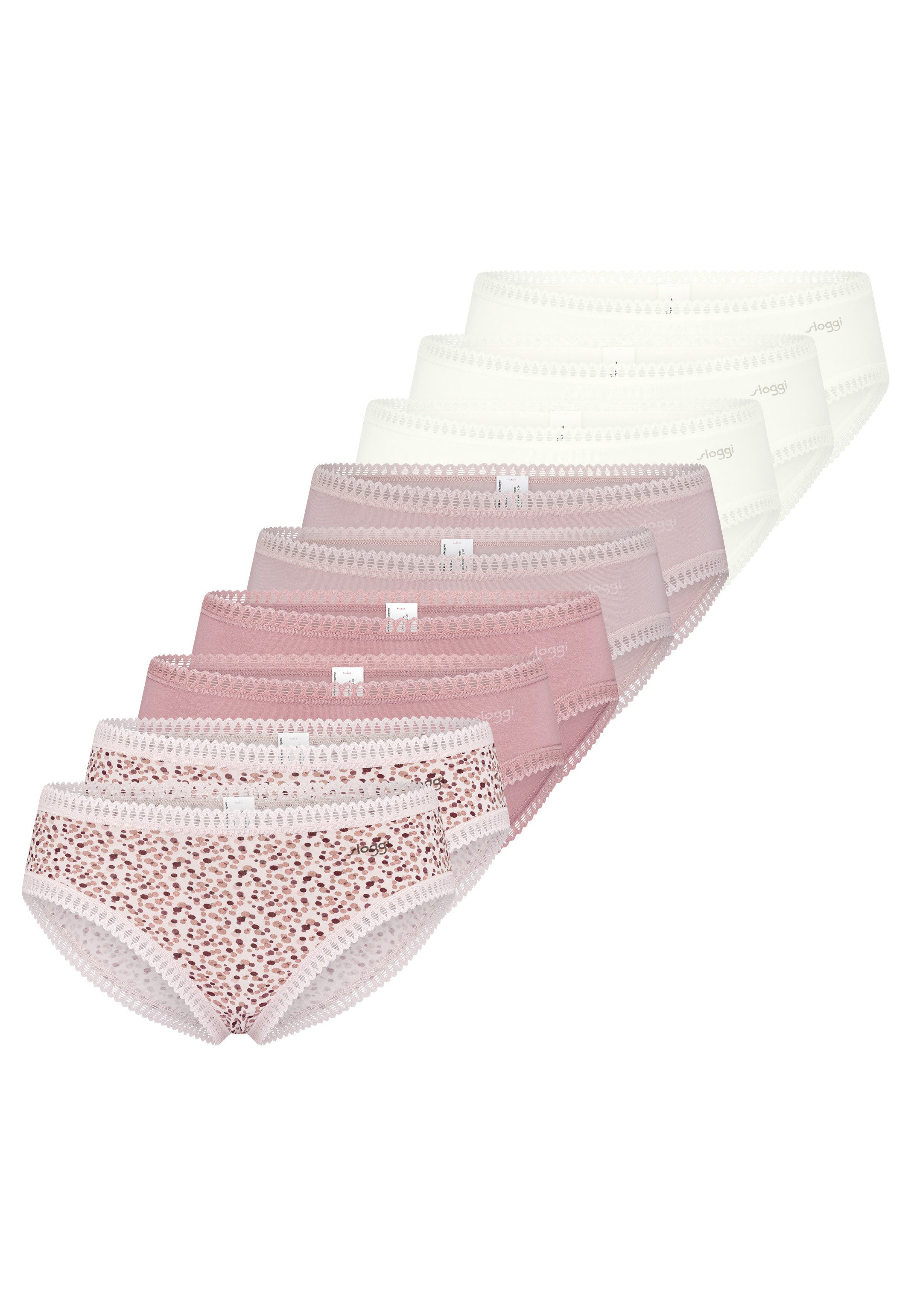 sloggi Hipster 9er Pack GO Crush (Spar-Set, 9-St) Hipster - Baumwolle - Komfortabel und atmungsaktiv