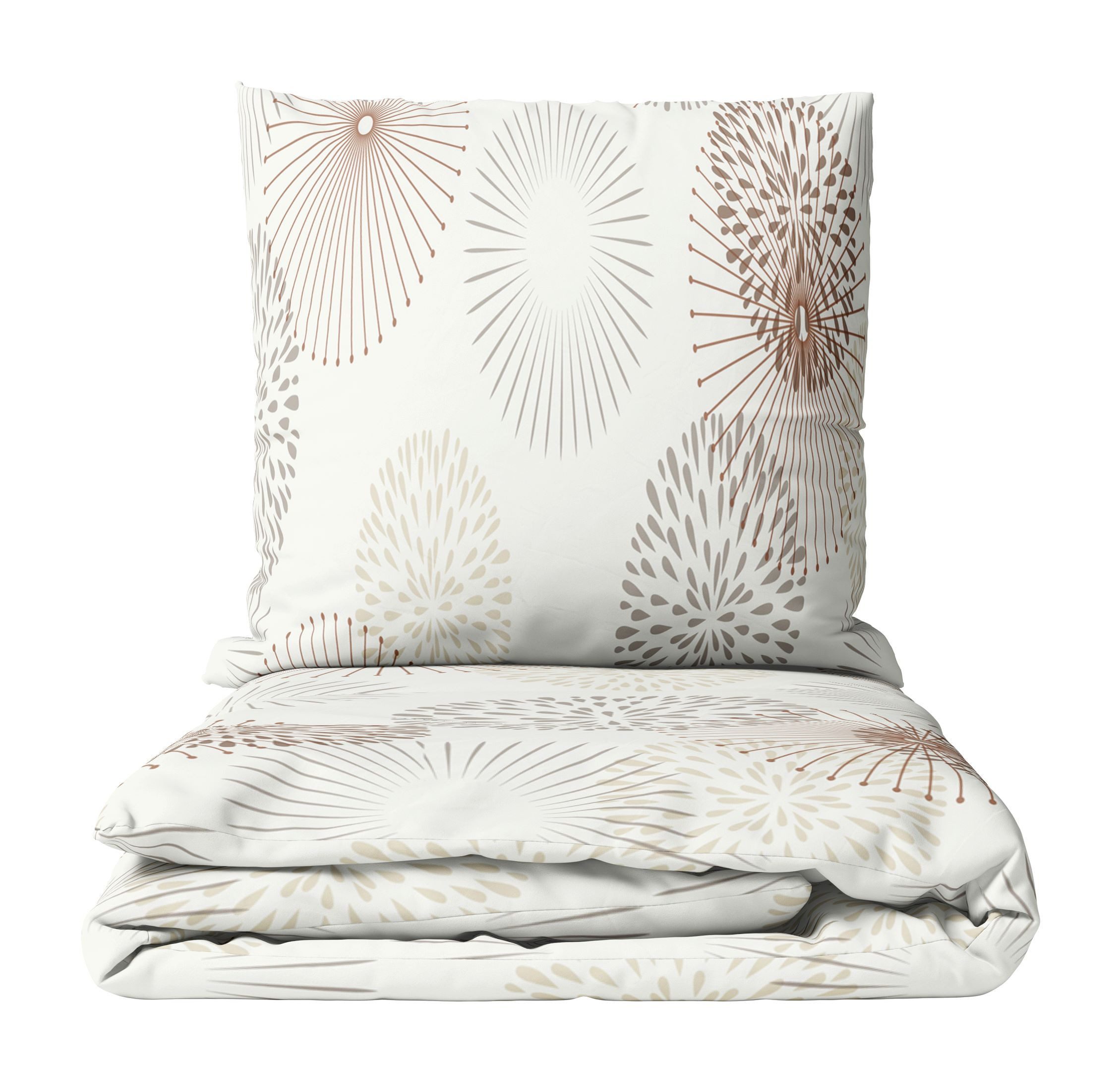 Leonado Vicenti Bettwäsche 135x200 cm warm und kuschelig, Fleece, Kreise mi günstig online kaufen