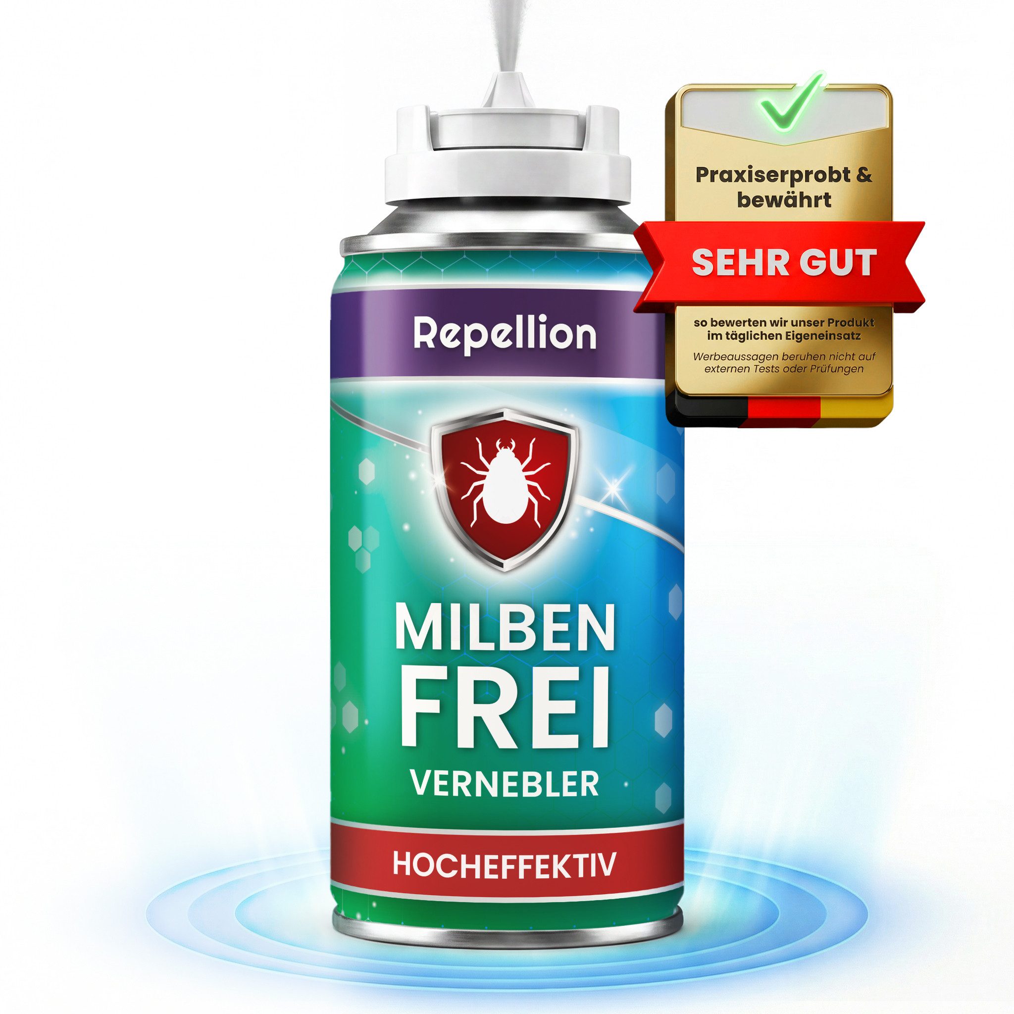 Repellion Insektenspray Anti Milben Fogger für Matratzen & Wohnräume, 150 ml, Intensiver Milbennebel gegen Hausstaubmilben & zum Milben bekämpfen