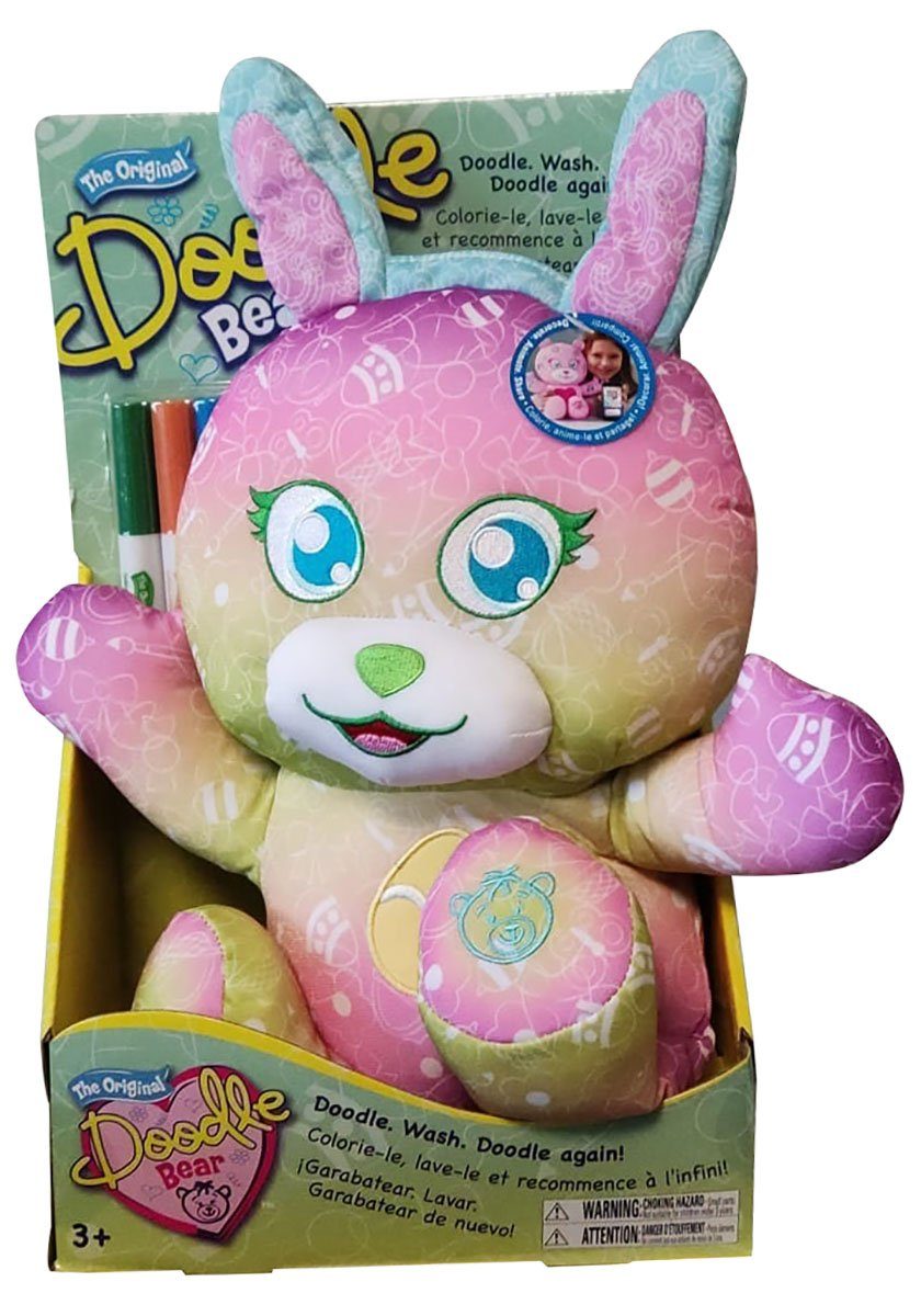 Tomy® Plüschfigur The Original Doodle Bear Ostern Spielset, zum mehrmaligen bemalen geeignet