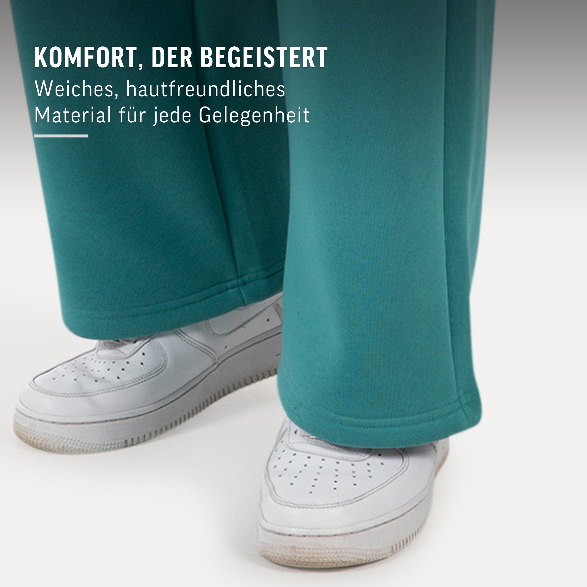 Jogginghose Brayan Oversize, Bequeme Sweathose mit Kordelzug & Taschen, lässig