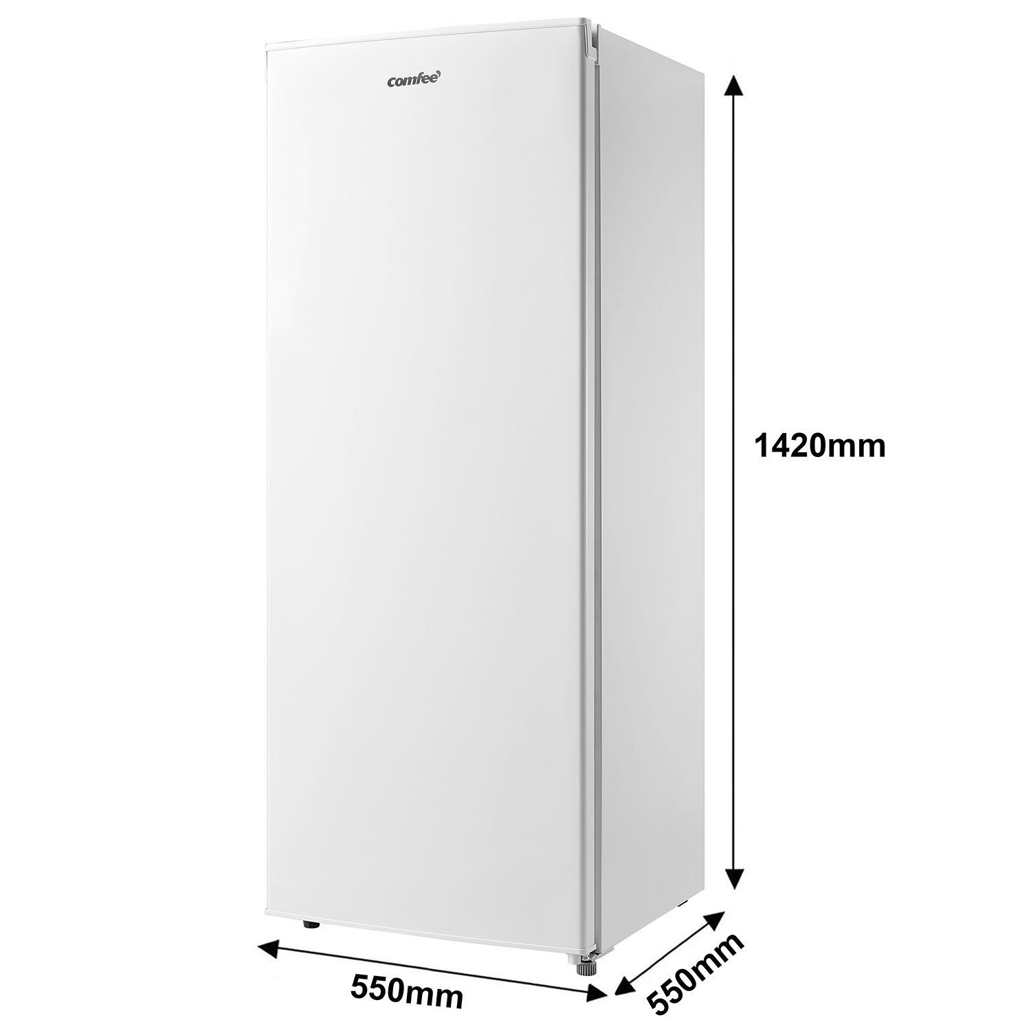 comfee Gefrierschrank RCU160WH1(E), 142 cm hoch, 55 cm breit