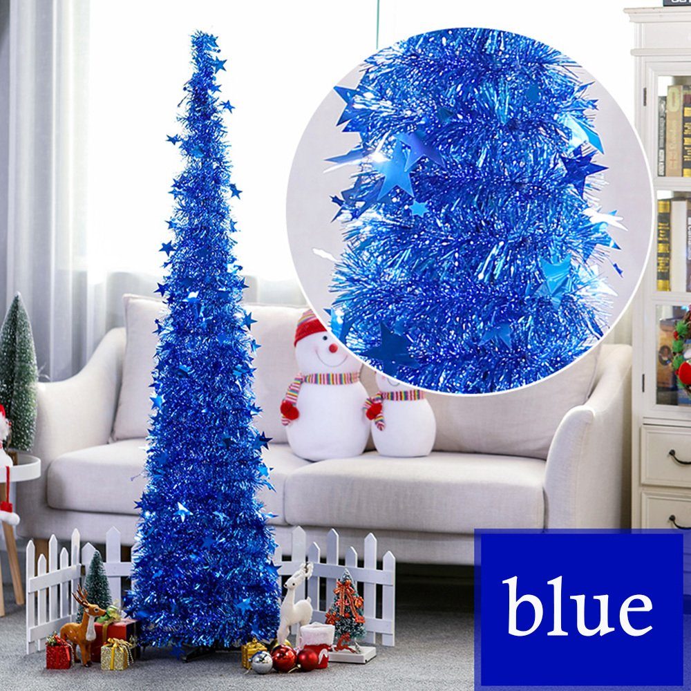 Weihnachtsbaumschmuck, Blau 1,5 Langer Blusmart Weihnachtsbaum M Einziehbar, Modischer Künstlicher